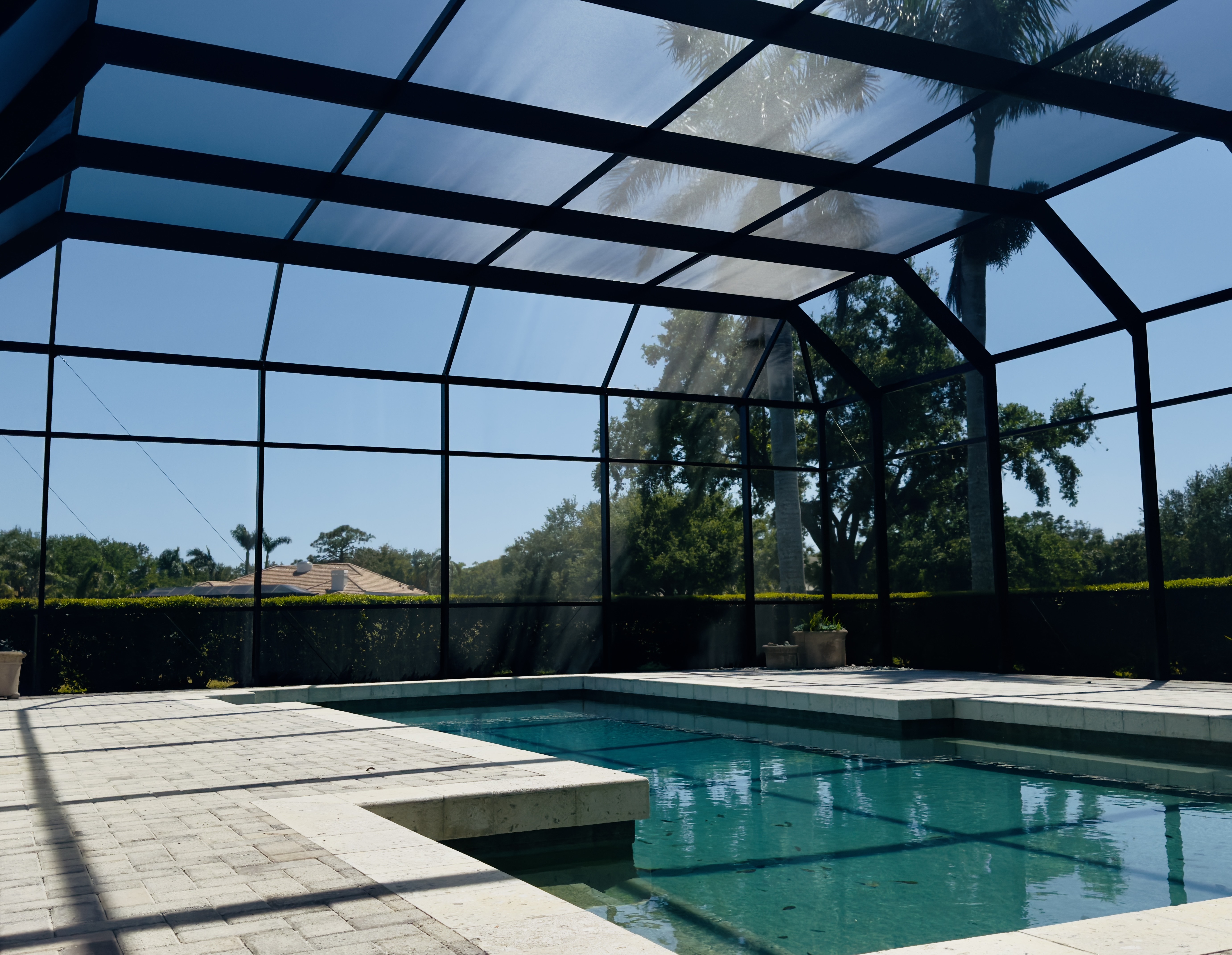 Refurbished screen enclosure